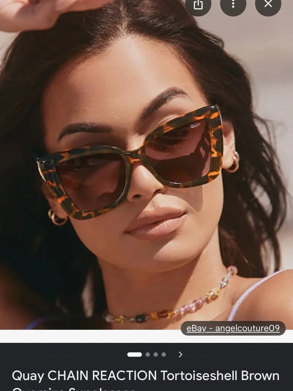 Quay Australia Tortoiseshell Frame with Brown Lenses Sunglasses
